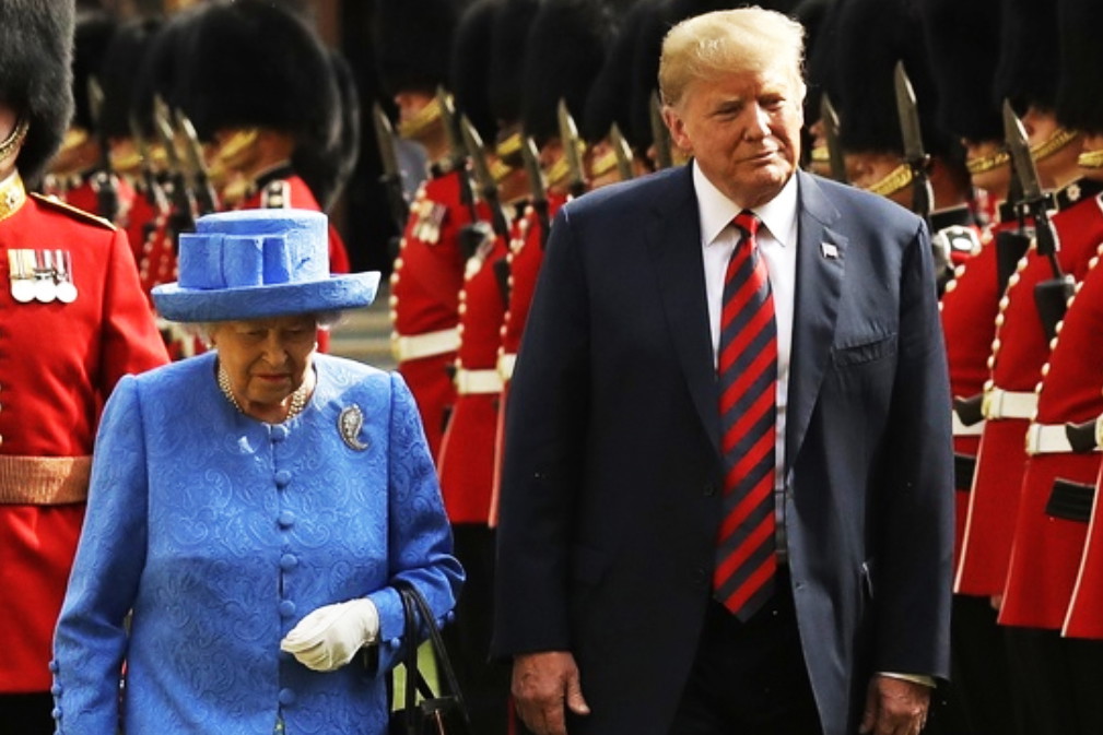 Donald Trump, Melania Trump, Elżbieta II