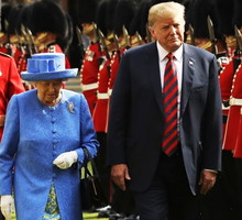 Donald Trump, Melania Trump, Elżbieta II