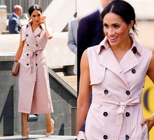 Stylizacje Księżna Meghan na otwarciu wystawy o Nelsonie Mandeli