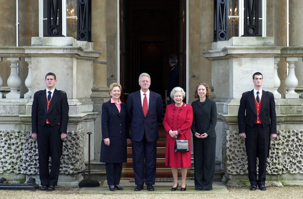 Queen With The Clinton Family