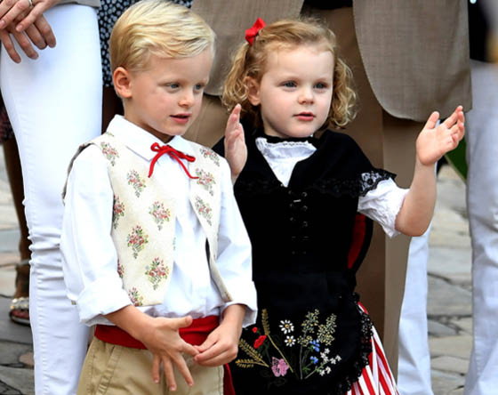 książę Jakub i księżniczka Gabriela z Monako, dzieci księcia Alberta i księżnej Charlene