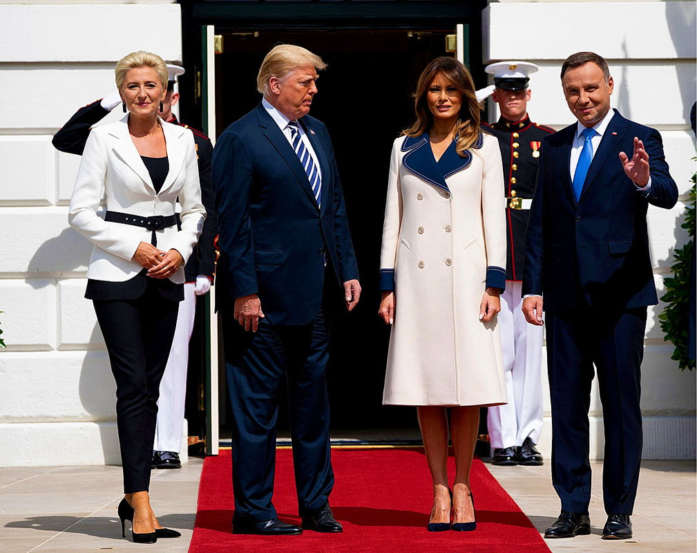 Agata Duda, Melania Trump, Andrzej Duda, Donald Trump