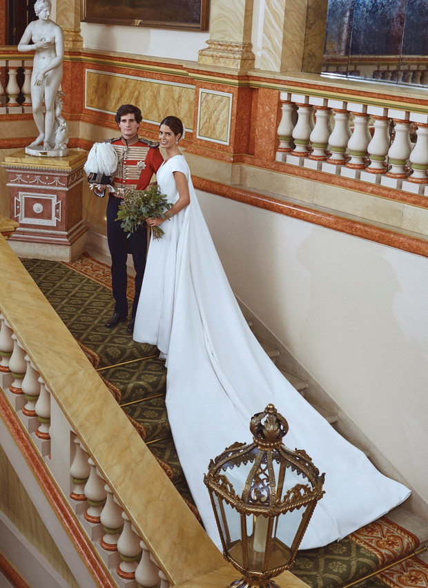 08-10-2018 Alba Duke of Huescar, Fernando Fitz-James Stuart y Solis and his fiancee Sofia Palazuelo got married at Palacio de Liria palace in Madrid, Spain, 06 October 2018 (issued on 08 October 2018).
The Duke of Huescar is the oldest son of current Du