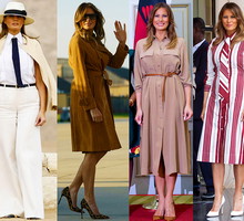Melania Trump, stylizacje podczas wizyty w Afryce 2018