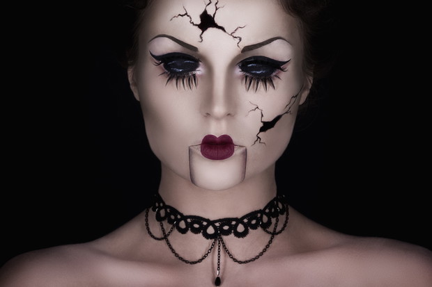 Spooky talking broken doll
