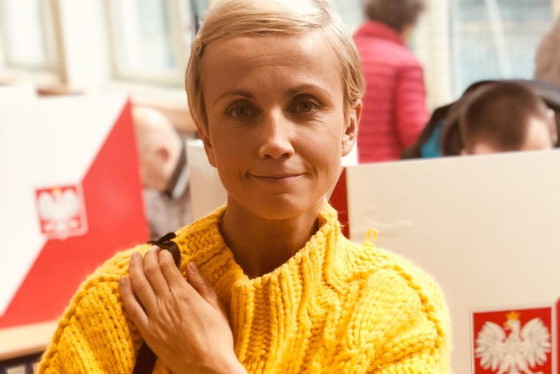 Gwiazdy głosują w wyborach: Katarzyna Zielińska