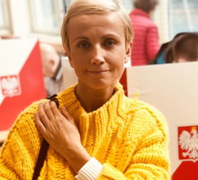 Gwiazdy głosują w wyborach: Katarzyna Zielińska