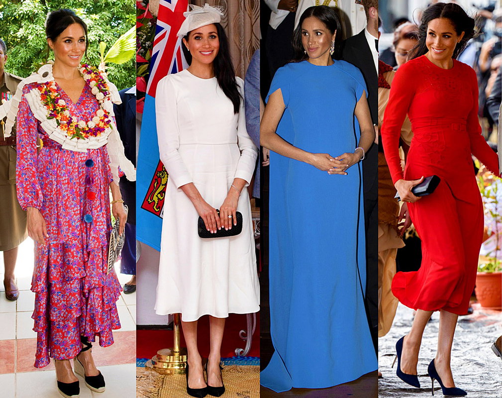 stylizacje księżnej Meghan, Fidżi, Tonga