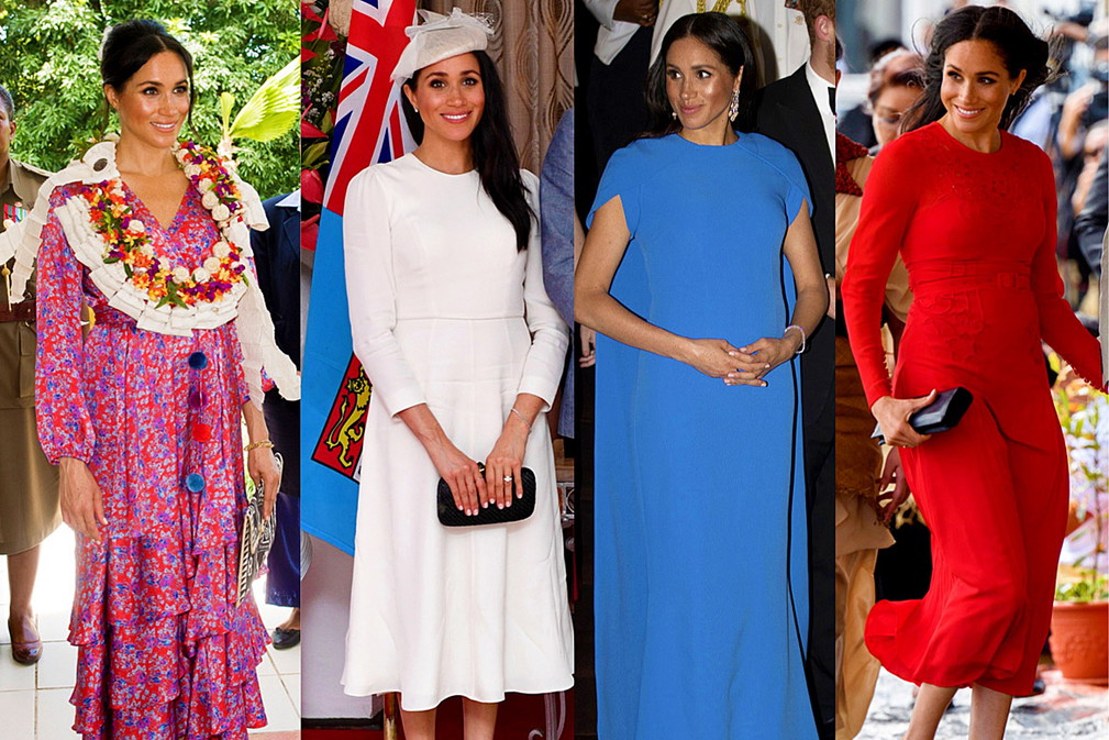 stylizacje księżnej Meghan, Fidżi, Tonga