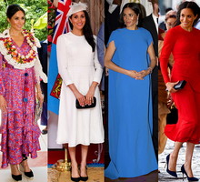 stylizacje księżnej Meghan, Fidżi, Tonga