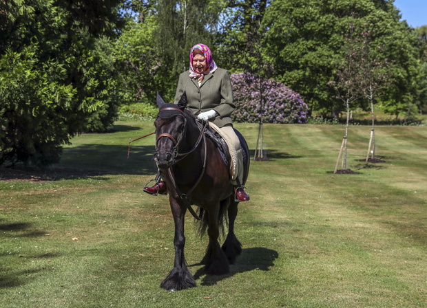Queen Elizabeth II In Windsor Home Park