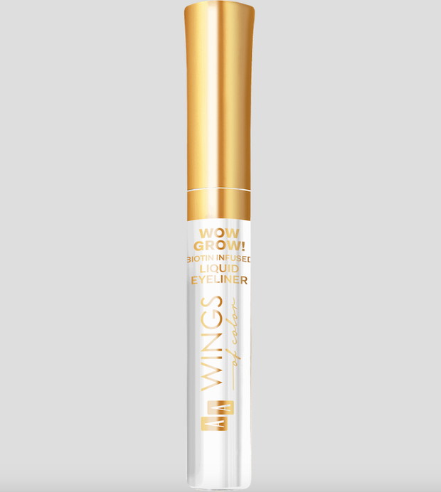AA Wings of Color, Wow Grow!, eyeliner w płynie, nr 08 Quite White