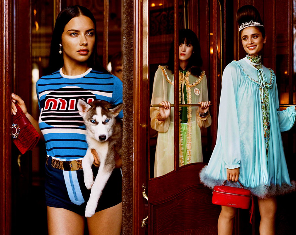 kampania Miu Miu Croisiere 2019 z Kendall Jenner i Adrianą Limą