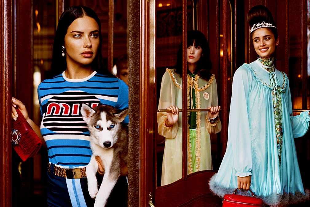 kampania Miu Miu Croisiere 2019 z Kendall Jenner i Adrianą Limą