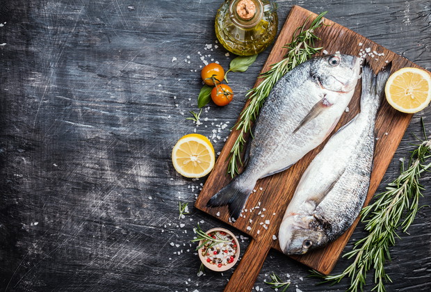 Fresh uncooked dorado