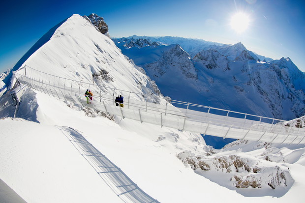 TITLIS Cliff Walk, Hängebrücke, Titlis;.Suspension Bridge, Titlis;