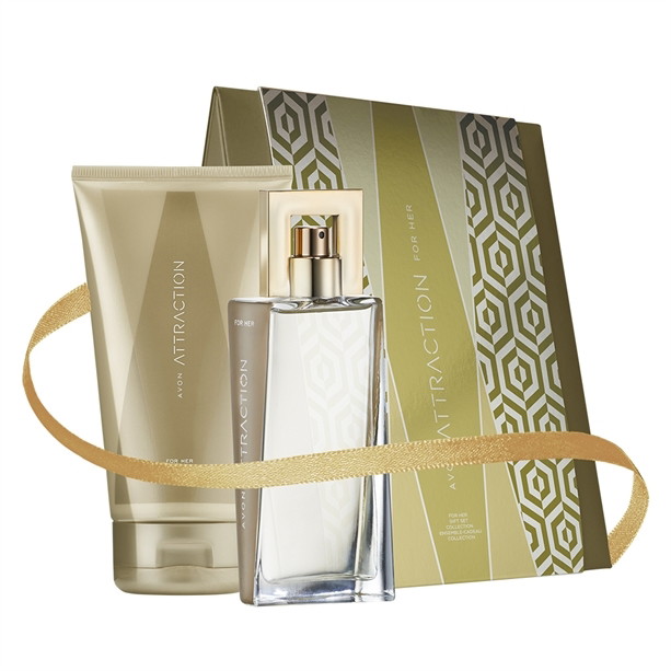 Avon Attraction Woda perfumowana Avon Attraction dla Niej. Edycja limitowana. Balsam do ciała Avon Attraction dla Niej 90 zl