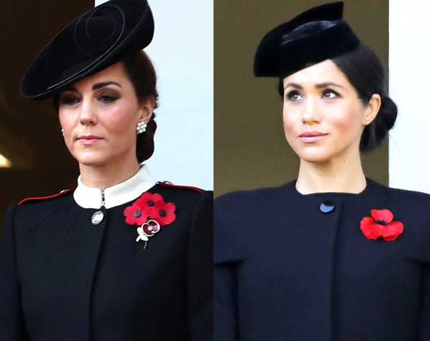 księżna Kate i księżna Meghan w czasie Dnia Pamięci