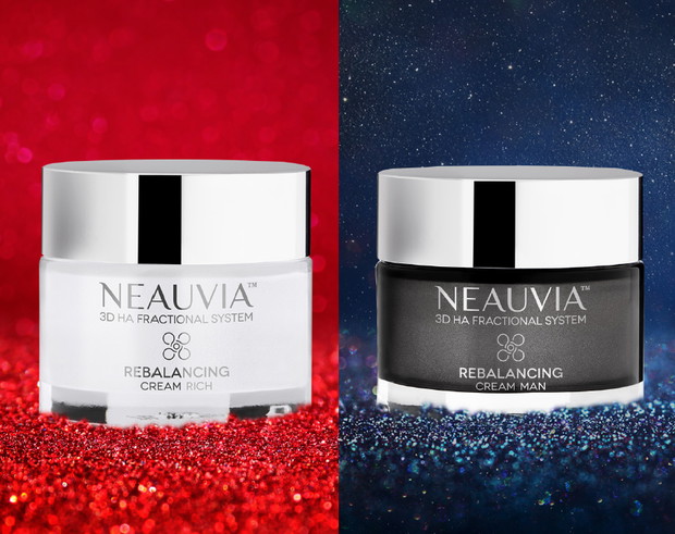 Krem pielęgnacyjny o działaniu przeciwzapalnym i regenerującym Neauvia Rebalancing Cream Rich, 308 zł/50 ml i Krem dla mężczyzn Rebalancing Cream Man Neauvia 308 zł/50 ml