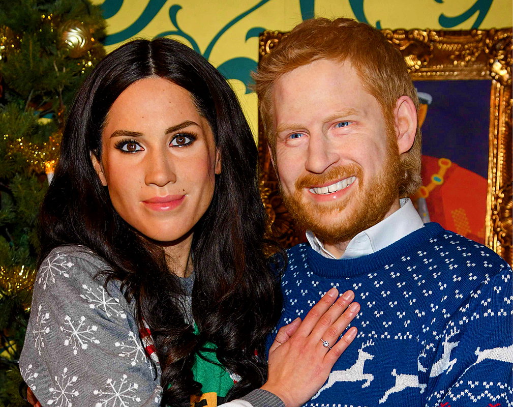 Meghan Markle, książę Harry, figury woskowe księcia Harry'ego i księżnej Meghan
