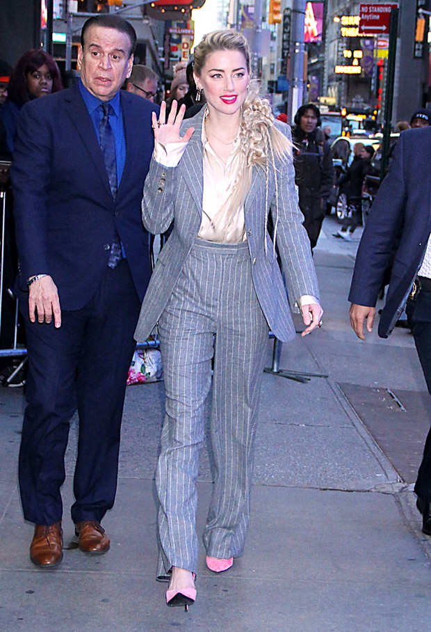 Amber Heard at Good Morning America