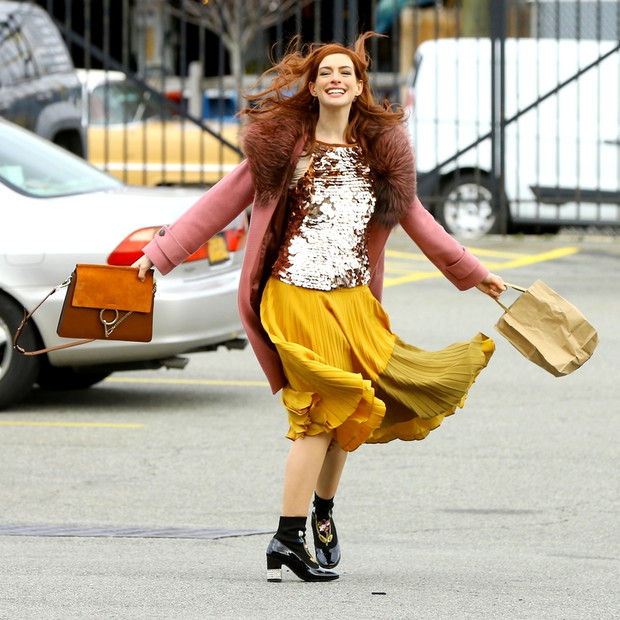 Anne Hathaway na planie nowego filmu