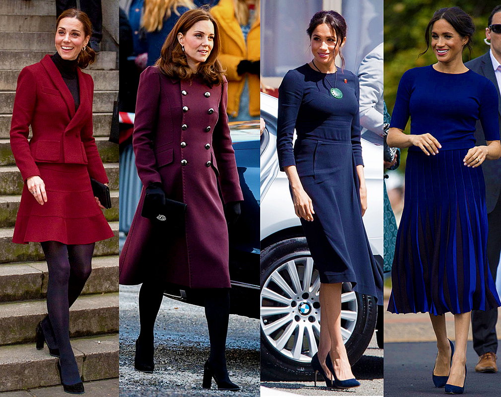 Księżna Meghan, księżna Kate, buty Meghan, buty Kate, stylizacja księżnej Meghan, stylizacja księżnej Kate