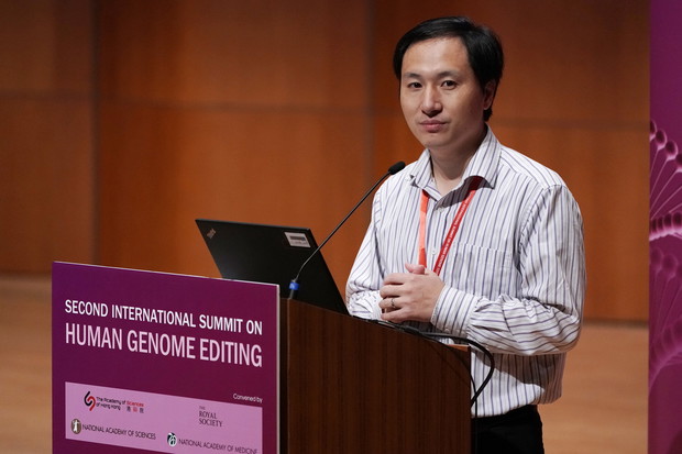 Chinese Scientist He Jiankui Speaks At The Human Genome Editing Summit