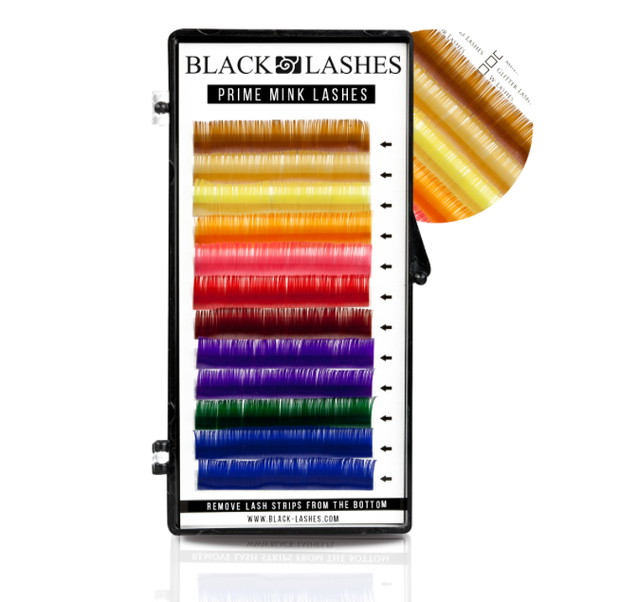 Kolorowe rzęsy Black Lashes, ok.65 zł, Allegro