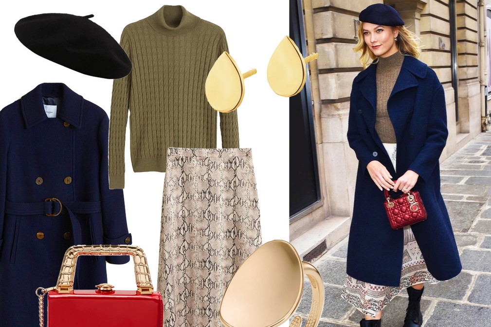get the look, w stylu gwiazd, Karlie Kloss na fashion weeku w Paryżu