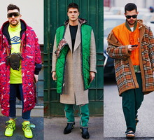 Street Style męskie pokazy na jesień 2019 Mediolan