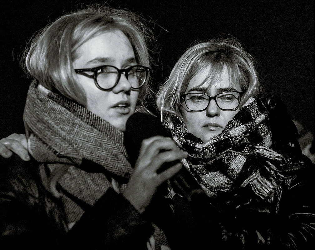Antonina i Magdalena Adamowicz, żona i córka Pawła Adamowicza