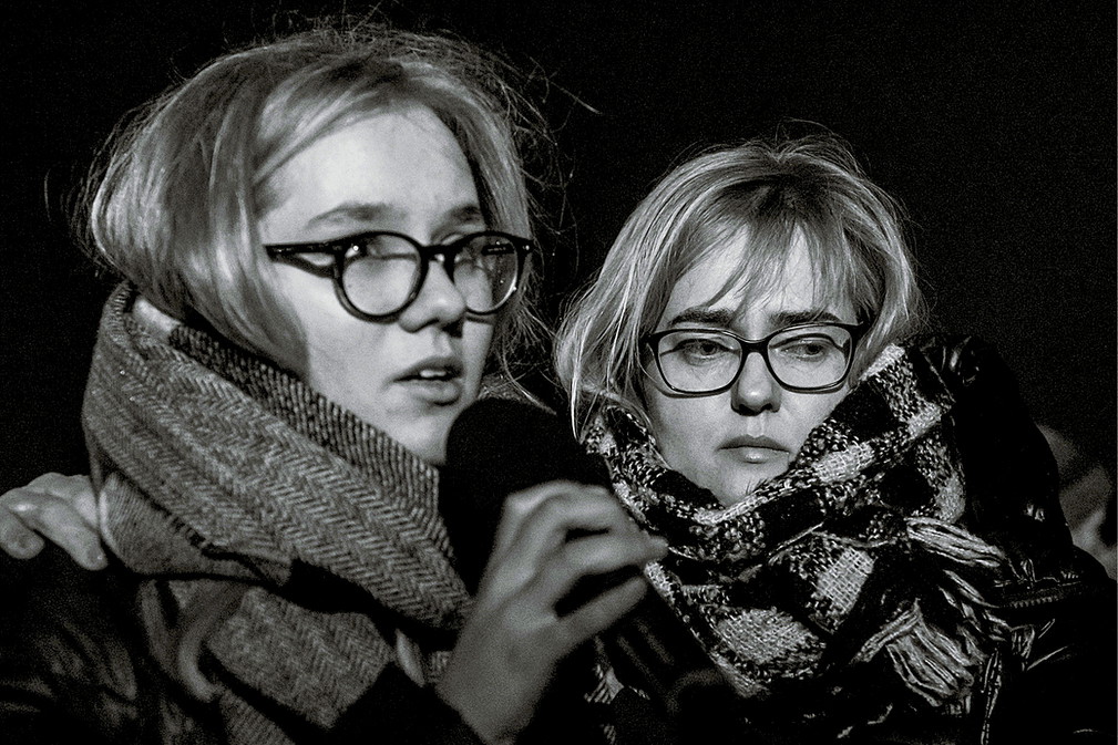 Antonina i Magdalena Adamowicz, żona i córka Pawła Adamowicza