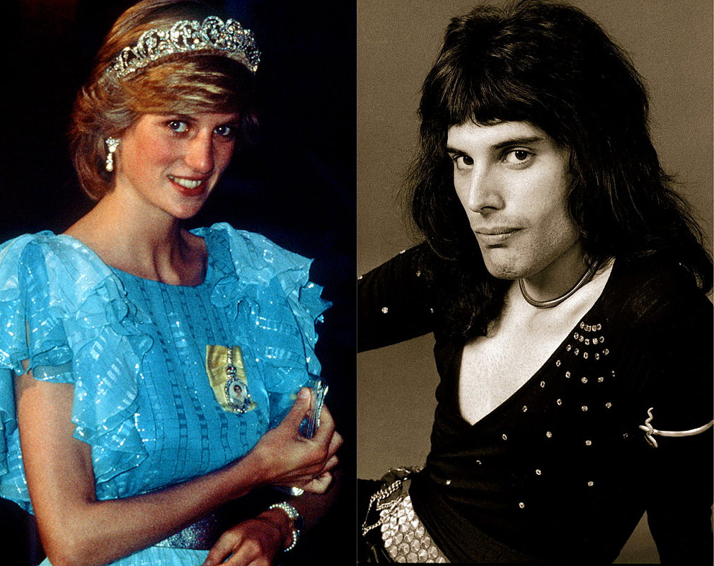 księżna Diana, Freddie Mercury