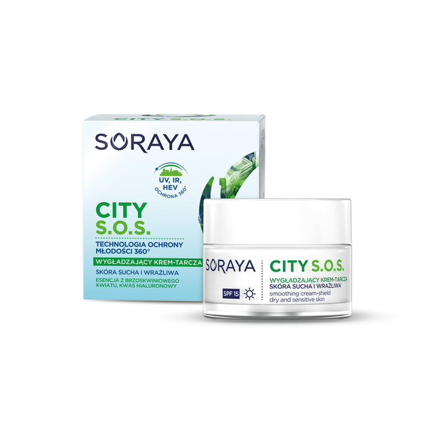 Wygładzający krem-tarcza City S.O.S. Soraya, 19,99 zł.