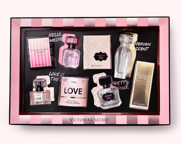 Zestaw miniauturowych perfum Victoria's Secret, 216,90 zł.