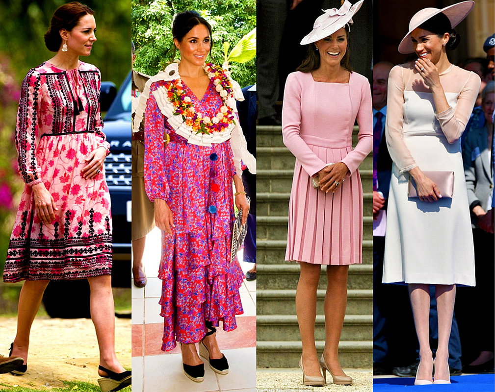 księżna Meghan naśladuje księżną Kate, stylizacje