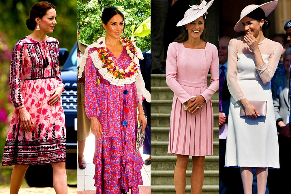 księżna Meghan naśladuje księżną Kate, stylizacje