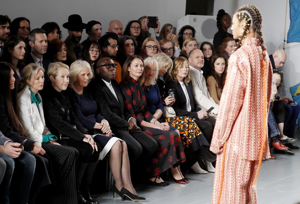 The Duchess Of Cornwall Visits London Fashion Week