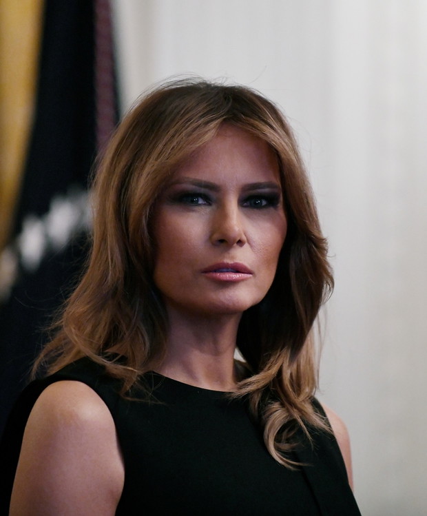 Melania Trump w ma?ej czarnej