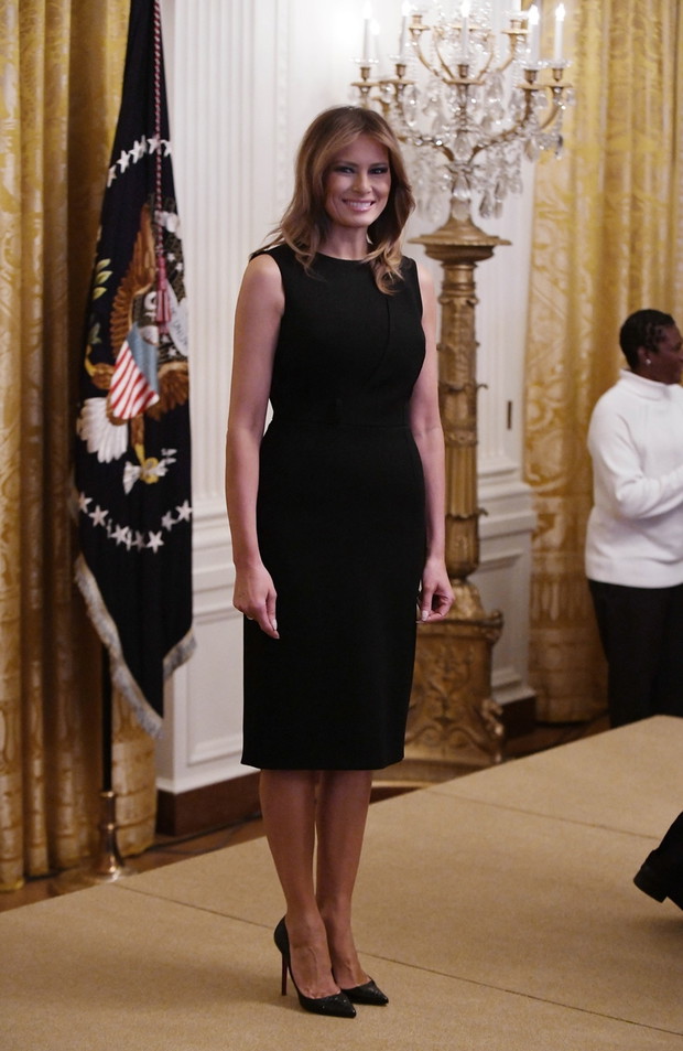 Melania Trump w ma?ej czarnej