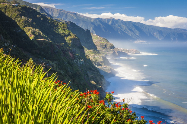 northern coast near Boaventura, Madeira island, Portugal