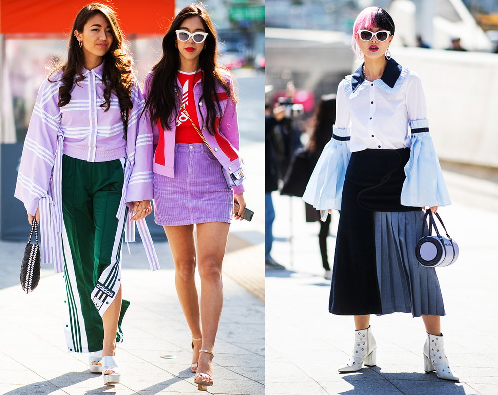 street style podczas fashion weeku w Seulu