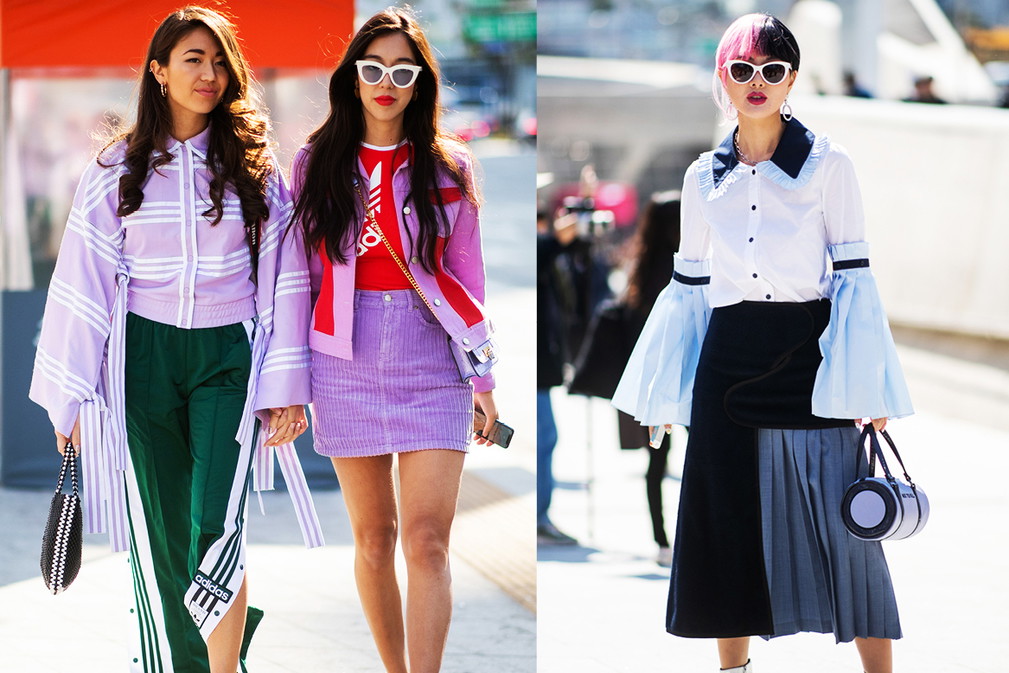 street style podczas fashion weeku w Seulu