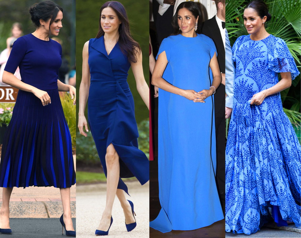 Ciążowe stylizacje Meghan, księżna Meghan