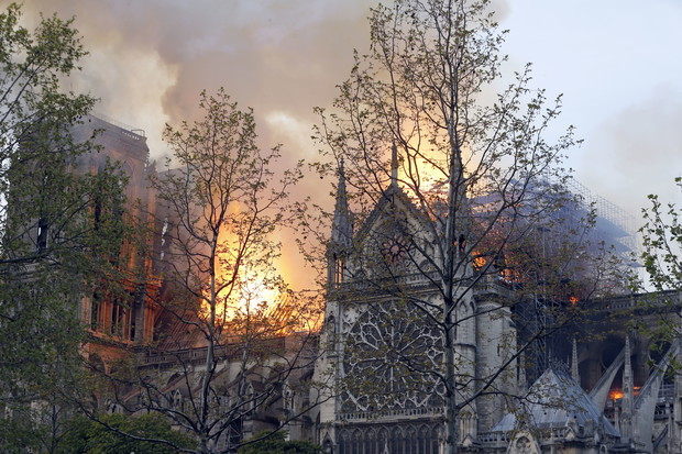 Fire Breaks Out At Iconic Notre-Dame Cathedral In Paris