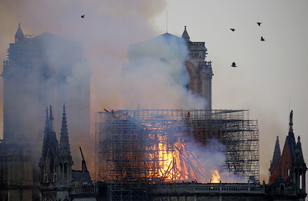 Fire Breaks Out At Iconic Notre-Dame Cathedral In Paris