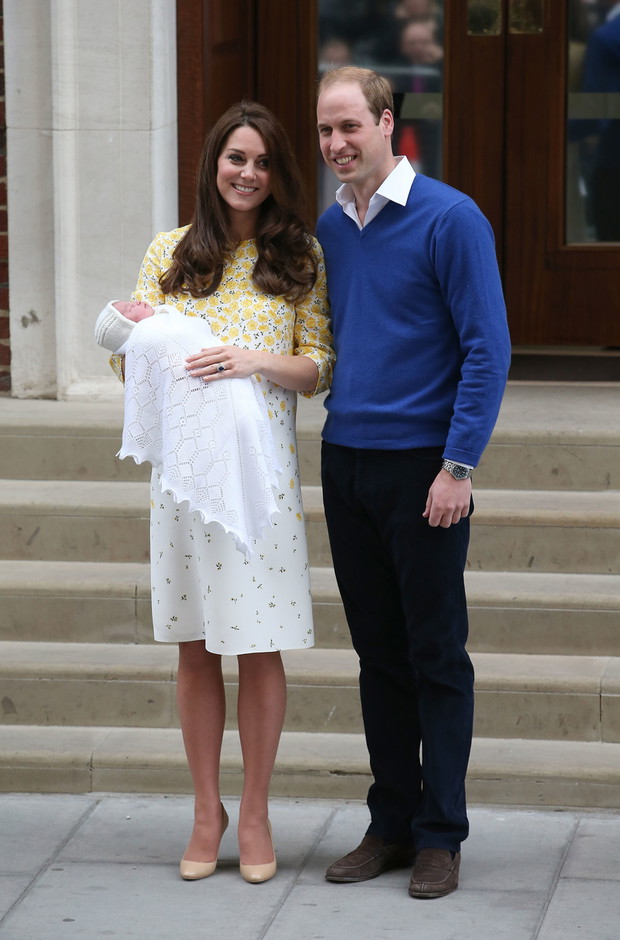 The Duke And Duchess Of Cambridge Depart The Lindo Wing With Their Daughter