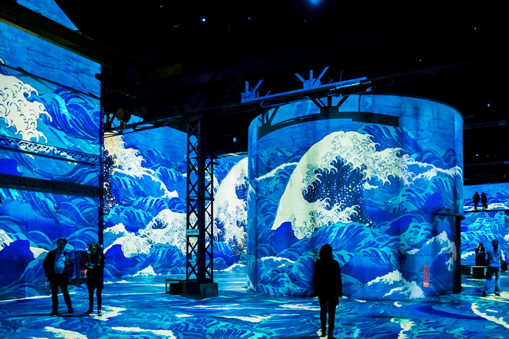 Wystawa „Japon rêvé”, w Atelier des Lumières w Paryżu