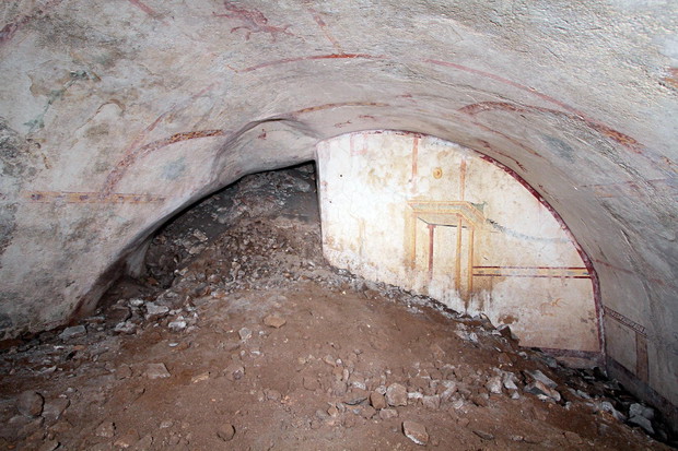 Sphinx Halll at Nero's Domus Aurea re-emerges